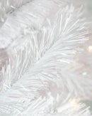 Árvore de Natal Branca Classic com galhos Articulados, Suporte Metálico e Micro LEDs Embutidos