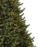 Árvore de Natal Vermont White Spruce com Galhos Articulados, Suporte Metálico e Micro LEDs Embutidos