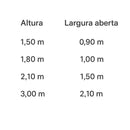 Árvore de Natal Branca Classic com galhos Articulados, Suporte Metálico e Micro LEDs Embutidos