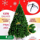 Árvore de Natal 210 cm 1370 Galhos Super Cheia Grande Luxo Decoração de Natal 2025
