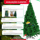 Árvore de Natal 210 cm 1370 Galhos Super Cheia Grande Luxo Decoração de Natal 2025