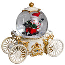 Enfeite de Natal Led Neve Carruagem Com Musica ou Sem Decoração Natalina