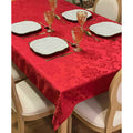 Toalha de Mesa Natal Jacquard Luxo 4, 6 ou 8 Lugares Cores Variadas Tecido Premium