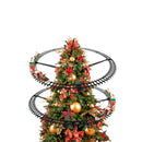 Trem Natalino Decorativo Para Árvore de Natal com Luz e Movimento a Pilha