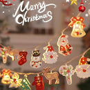 Luzes de decoração de Natal, cordão de luzes para árvore de Natal