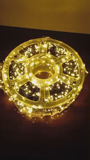 Pisca 1000 Lâmpadas  80 metros Led Branco Quente Fio Verde 31v Bivolt