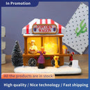 Casa De Pipoca Natal Iluminadas Por LED Multicoloridas Com Música