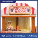 Casa De Pipoca Natal Iluminadas Por LED Multicoloridas Com Música