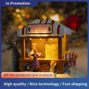 Casa De Pipoca Natal Iluminadas Por LED Multicoloridas Com Música