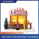 Casa De Pipoca Natal Iluminadas Por LED Multicoloridas Com Música